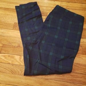 NWOT Old Navy Stevie ponte pants XL plaid